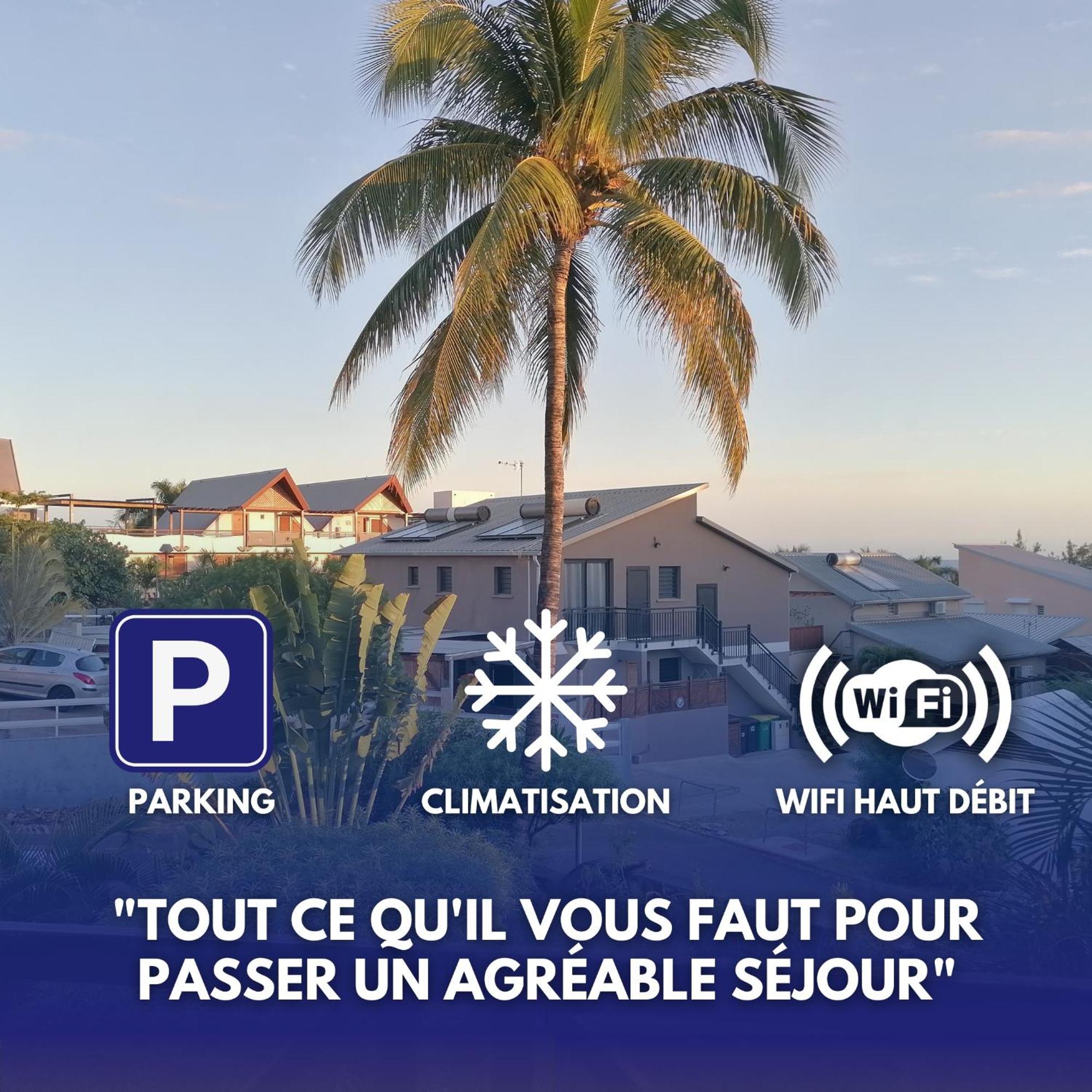 Le Tamarin Bleu - Studio A 300 M De La Plage La Saline Le Bains Kültér fotó
